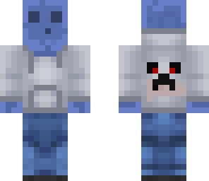 blue slime with creeper hoodie
