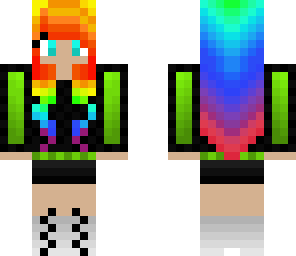 wolfy's an girly's rainbow skin