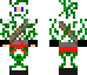 ninja white and green