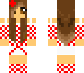 red and white girl