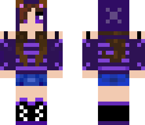 cute girl purple