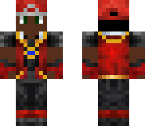 black pokemon trainer with a medalion