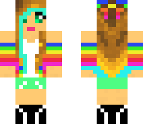 cute rainbow girl
