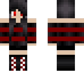 cute emo red girl