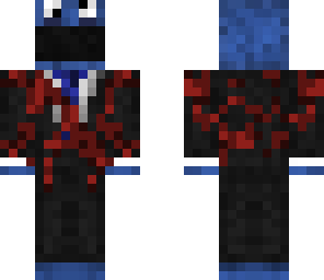 battle damaged cookie monster in a suit