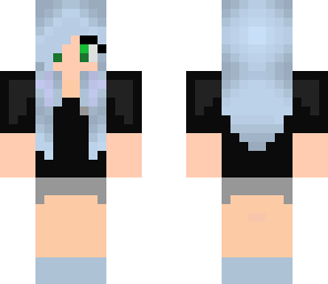 gothic blue haired girl
