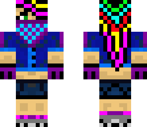 multicoloured tech girl