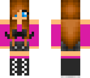 pretty pink mustache girl