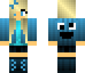 cookie monster face girl