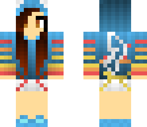 blue pikachu girl