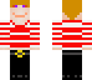 maniac in red and whote t-shirt