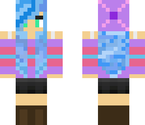 blue hair girl