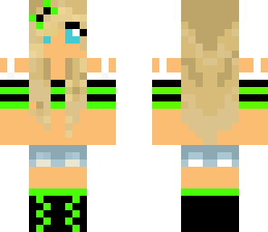 re updated beach girl green
