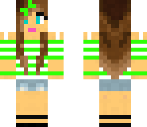 green striped girl