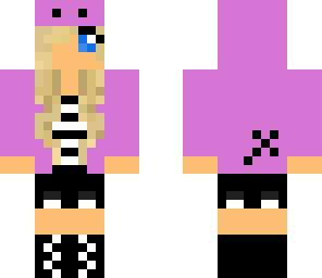 purple hippo girl