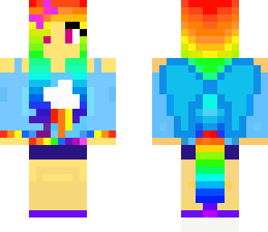 human rainbow dash