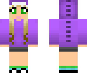 purple dinosaur girl