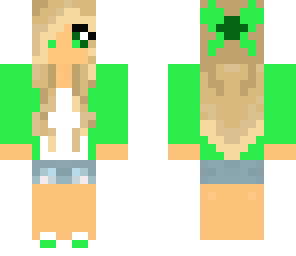 little girl 4 green