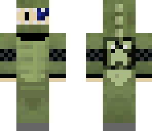 koru in a dino costume