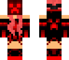 tron red creeper girl