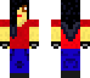 girl with obsidian hair