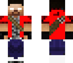 herobrine red jacket