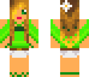 pretty girl in green
