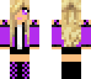 girl in purple