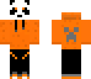 orange hoodie panda