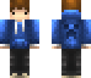 blue hoodie