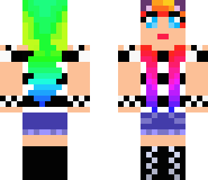 rainbow cat girl