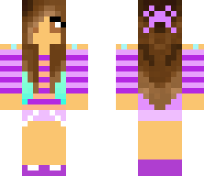 purple summer girl