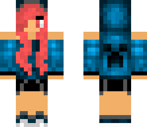 blue teenage girl