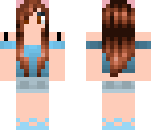 blue cat girl