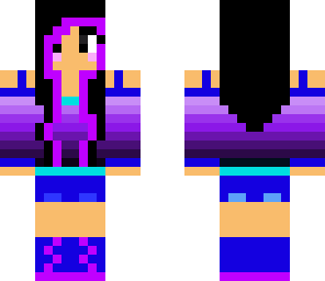 purple girl with headphones