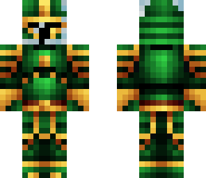 green knight with glass head