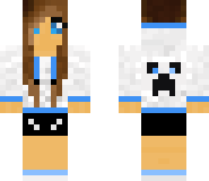 blue creeper hoodie girl