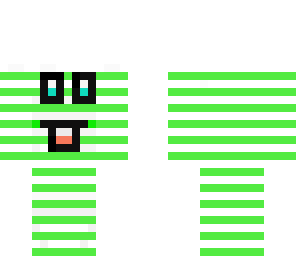 gren and white stribe man