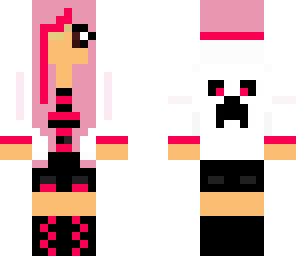 pink hoodie girl
