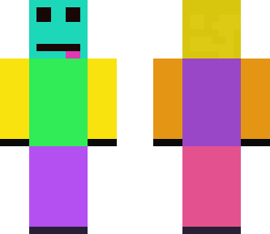 weird rainbow skin