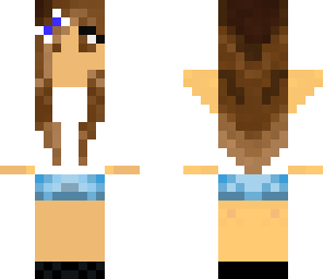 blue and white girl