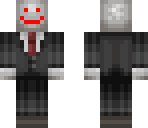 slender man with blood painted smile