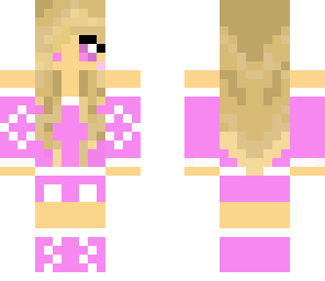cute pink girl with bow