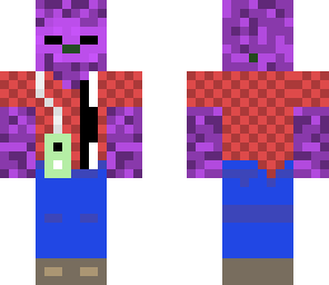 purple zombie with headphones