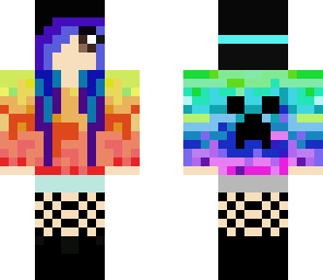rainbow girl creeper