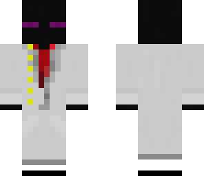 enderman in white suit