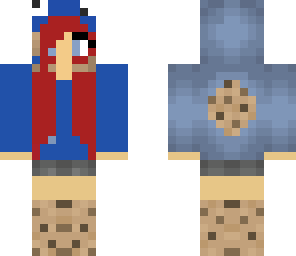 red hair cookie monster girl