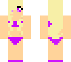 purple bikini girl
