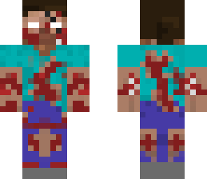 detalied bloody herobrine