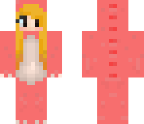 blonde haired pink dino